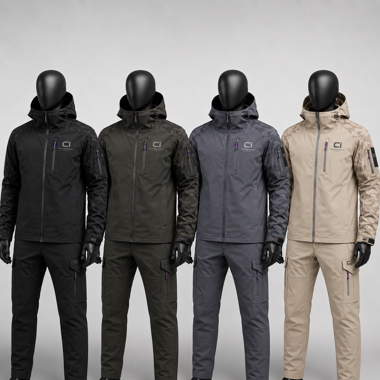 Tech Camo Softshell Jacket & Cargo Trouser Set - Image 2