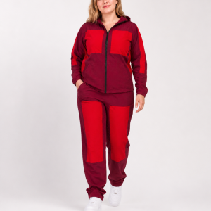 Dual Shade Hooded Windbreaker Tracksuit Unisex Set