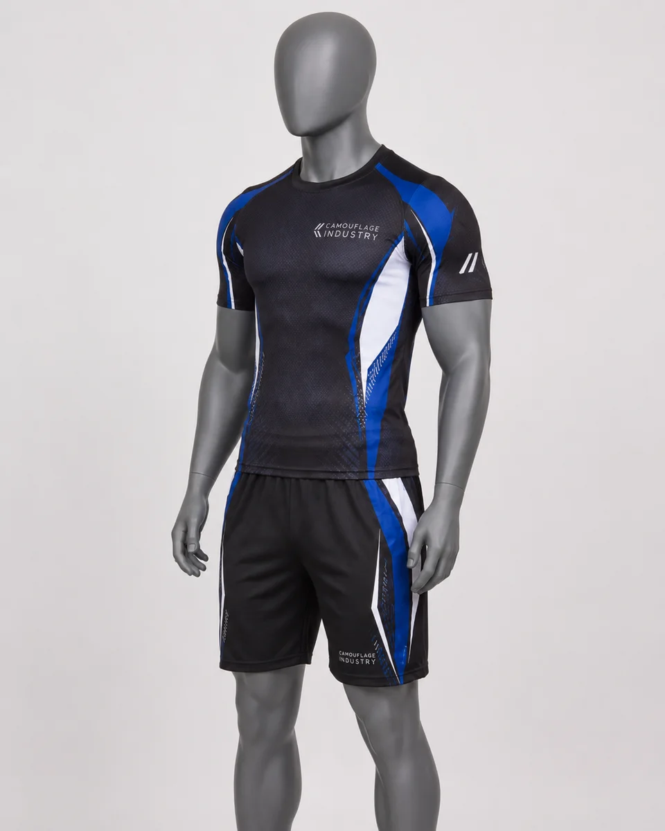Rear view of custom sportswear set