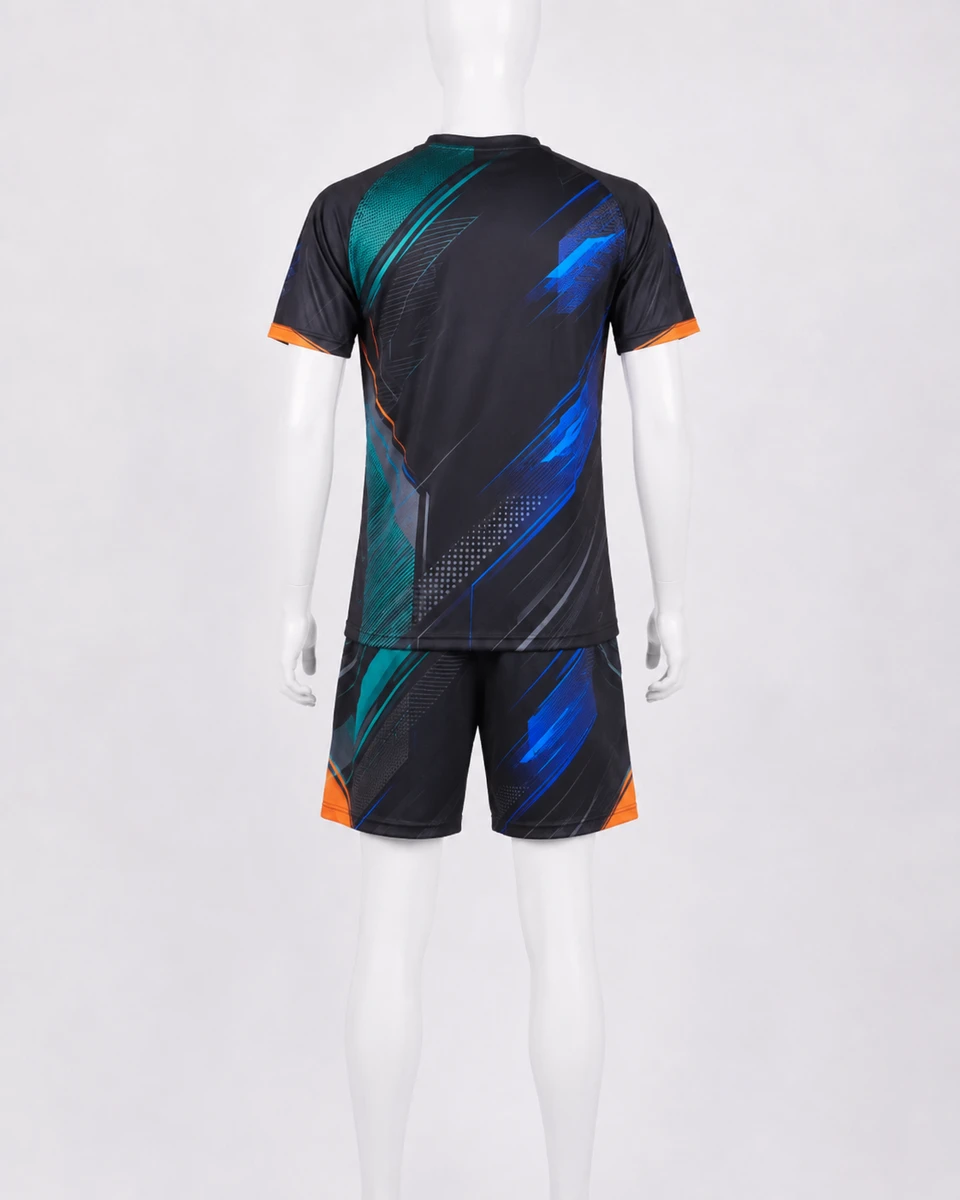 Back view of custom athleisure activewear set for OEM manufacturing
