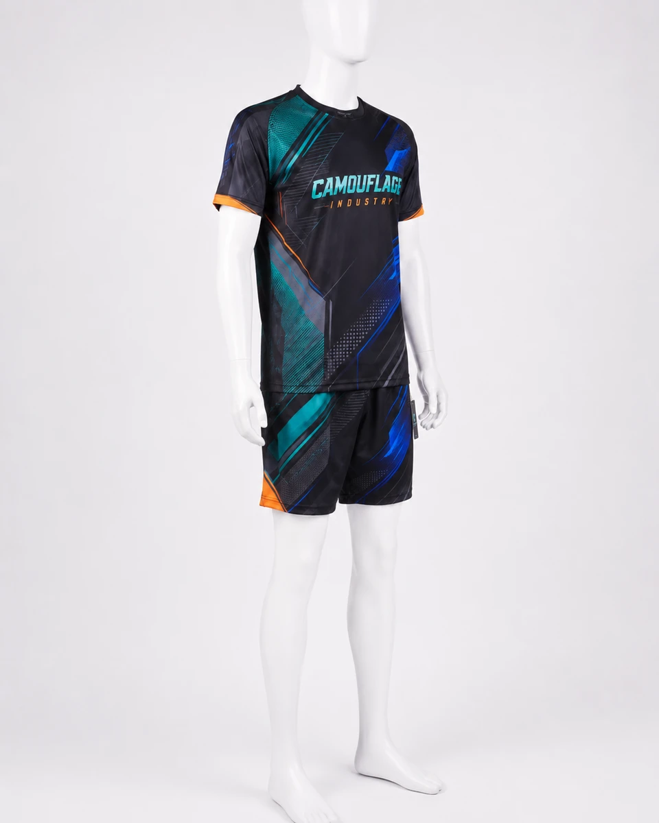 Side profile of premium custom athleisure activewear set