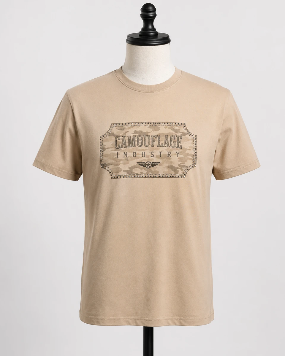 Custom Camo Graphic T-Shirt